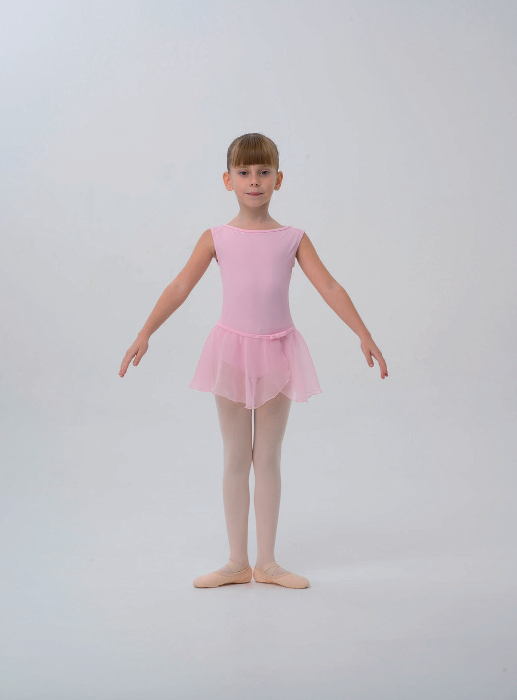 Body Giromanica con Gonnellino in Chiffon e Fiocchetto - vista 1