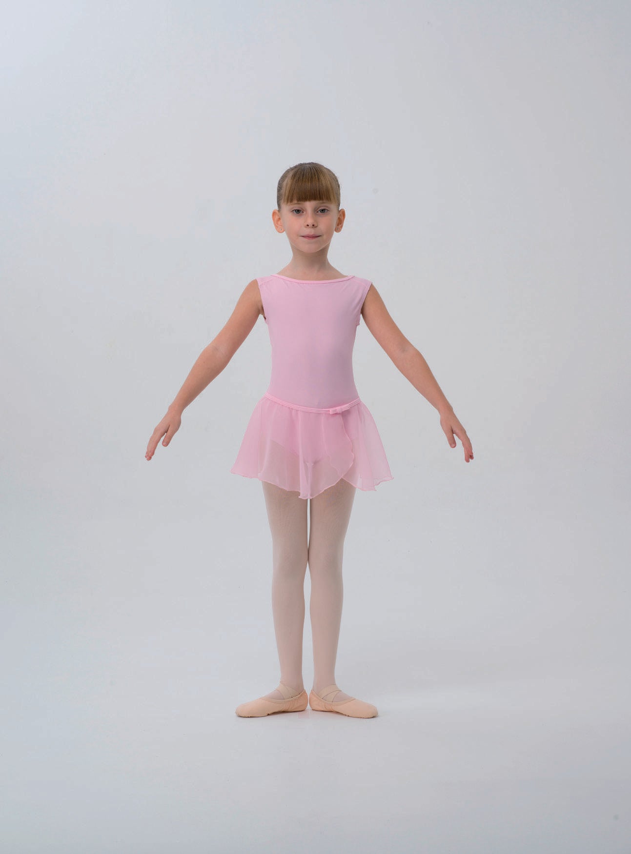 Body Giromanica con Gonnellino in Chiffon e Fiocchetto - vista 1