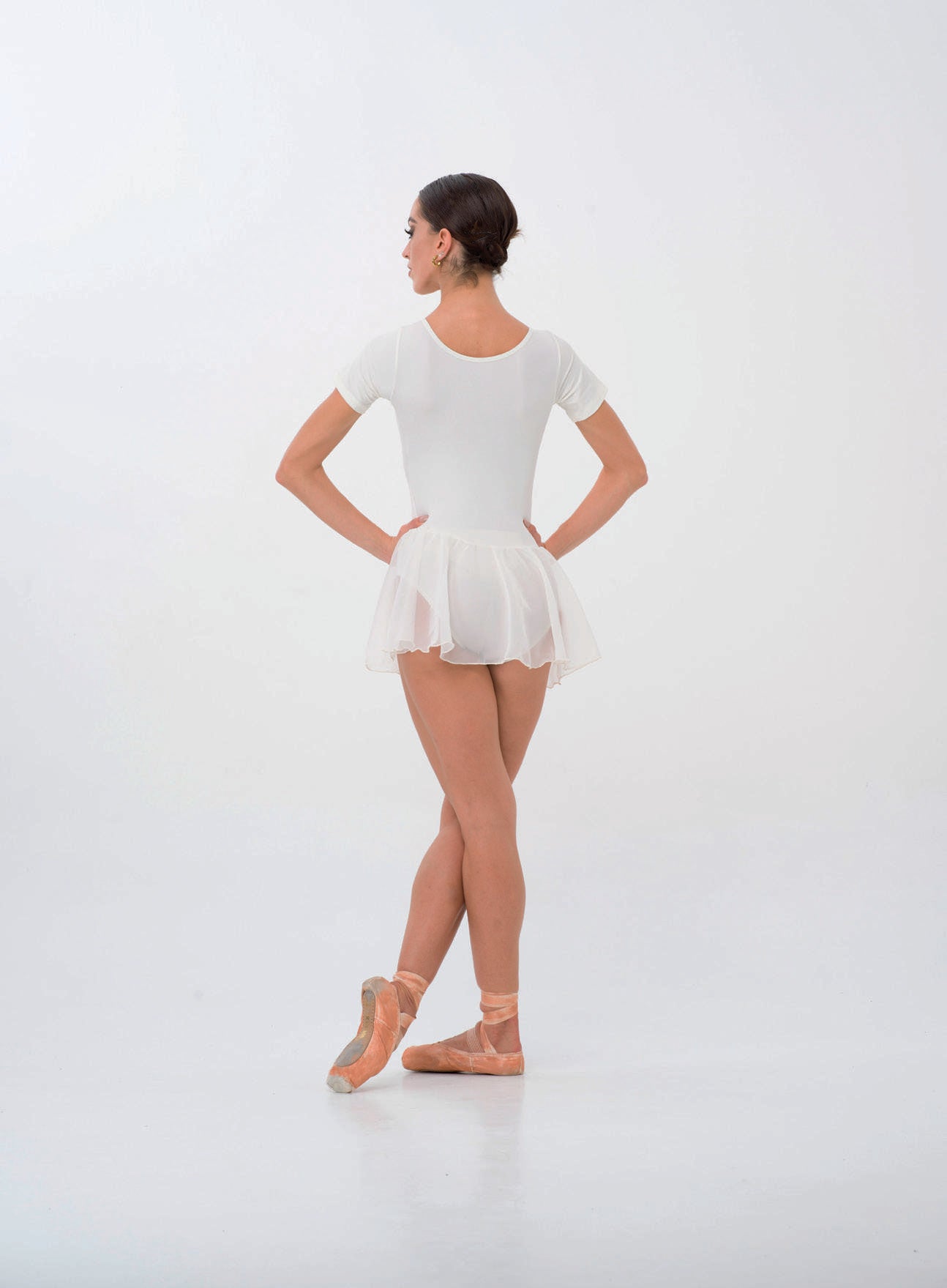 Body Mezza Manica con Gonnellino in Chiffon - vista 2