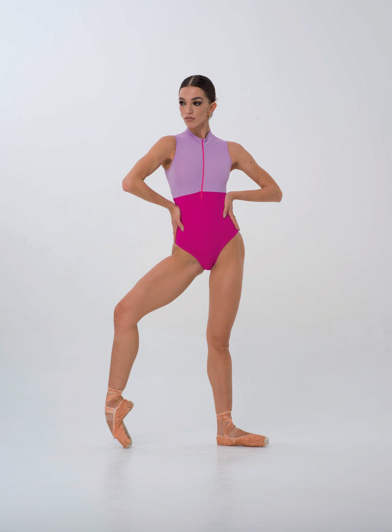 Body con Pistagna e Zip sul Davanti - vista 1